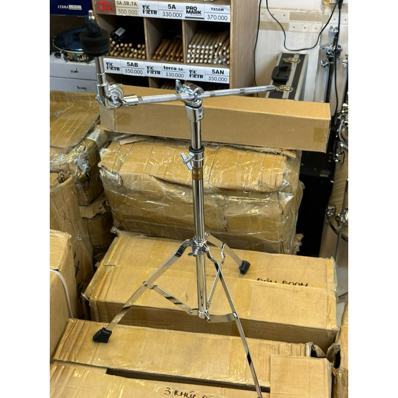 Chân cymbal boom 2 khúc, ống 22mm. (Nhánh đơn)