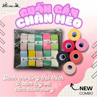 Combo 5 Quấn Cán Chân Mèo HBT, Cuốn Cán Vợt Cầu Lông Chân Báo Cute