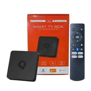 Tivi Box Q1 Android TV 10 - Wifi, Bluetooth, Điều Khiển Giọng Nói, RAM 2G, CPU Allwinner H313