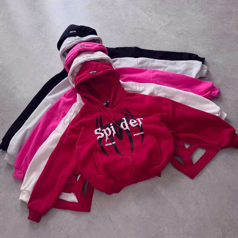 Áo khoác nỉ Spider tag Sss _HT.Store96