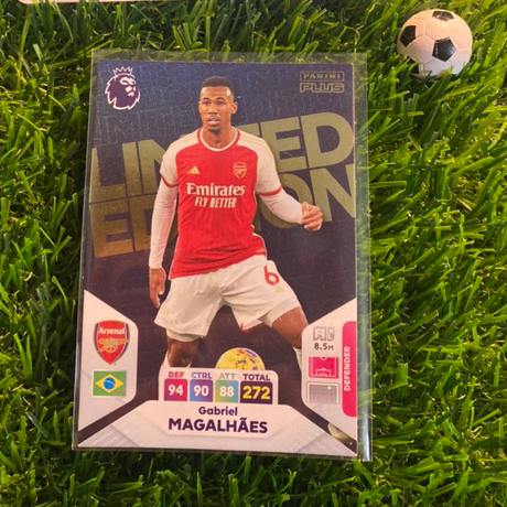 [ CHÍNH HÃNG ] - LIMITED EDITION - PANINI ADRENALYN XL EPL 2024 PLUS - GABRIEL MAGALHAES (ARSENAL)