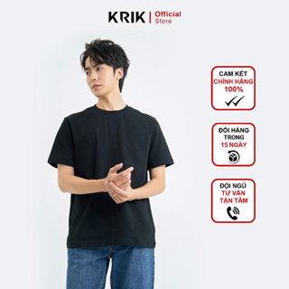 Áo Phông Nam Local Brand  KRIK  Form Regular Thiết Kế Áo Basic Cổ Tròn Hài Hòa Dễ Phối Đồ AP1308