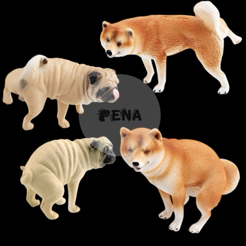 MÔ HÌNH CHÓ SHIBA INU VÀ PUG DOG TƯ THẾ TINH NGHỊCH - MÔ HÌNH GIẢI TRÍ, TRANG TRÍ, DECOR - MÔ HÌNH T