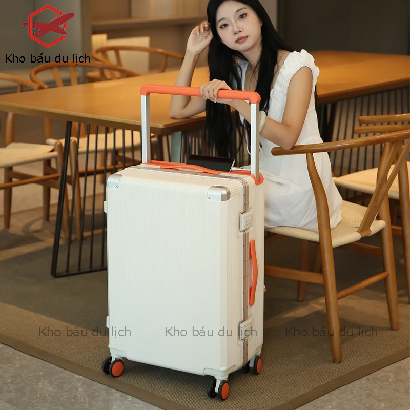 Vali xe đẩy rộng khung nhôm dung tích lớn mới 20 inch 22 inch 24 inch 26 inch