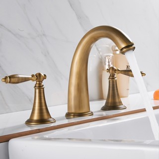 Vòi Lavabo, vòi chậu rửa mặt dành cho Lavabo loại thấp chất liệu đồng sử dụng 2 đường nước nóng - lạnh