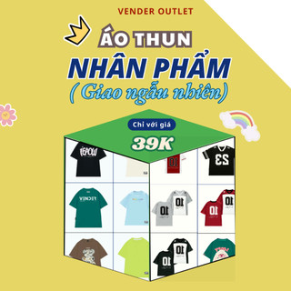 [ Giao Ngẫu Nhiên Mẫu ] Áo Thun Vender Phối Màu Chất Cotton