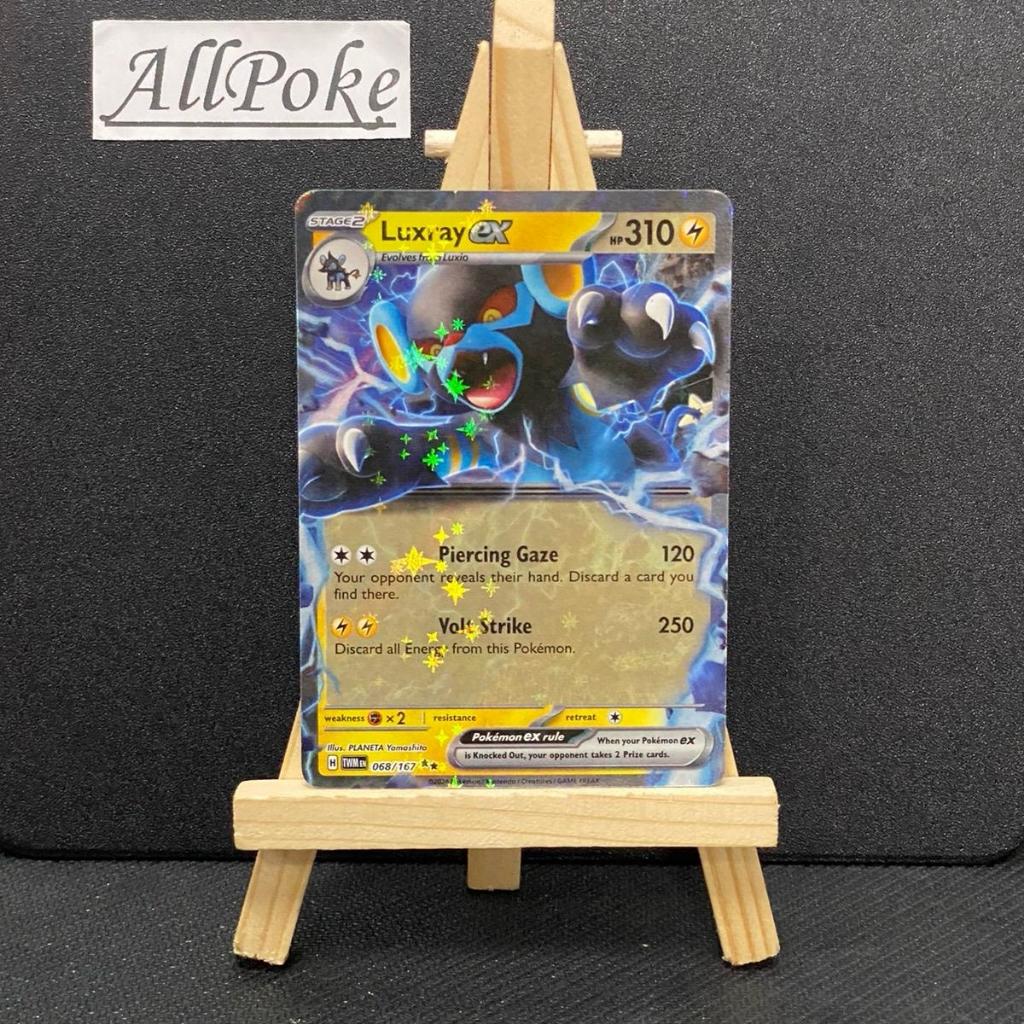 1 Lá Thẻ Bài Chính Hãng , Hít Luxray ex - 068/167 M-NM