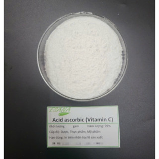 100g L-Ascorbic Acid (Vitamin C) thực phẩm - Hoạt Chất Chống Oxy Hóa - Nguyên Liệu Mỹ Phẩm