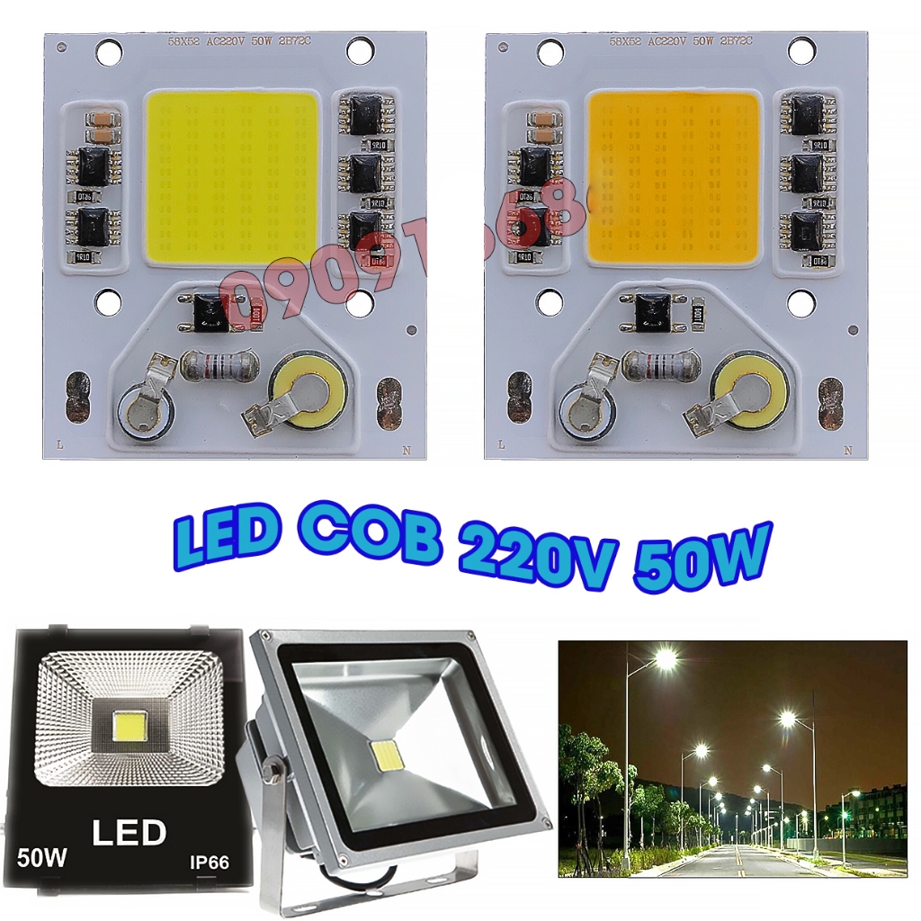 Mắt Led COB 220v 50W