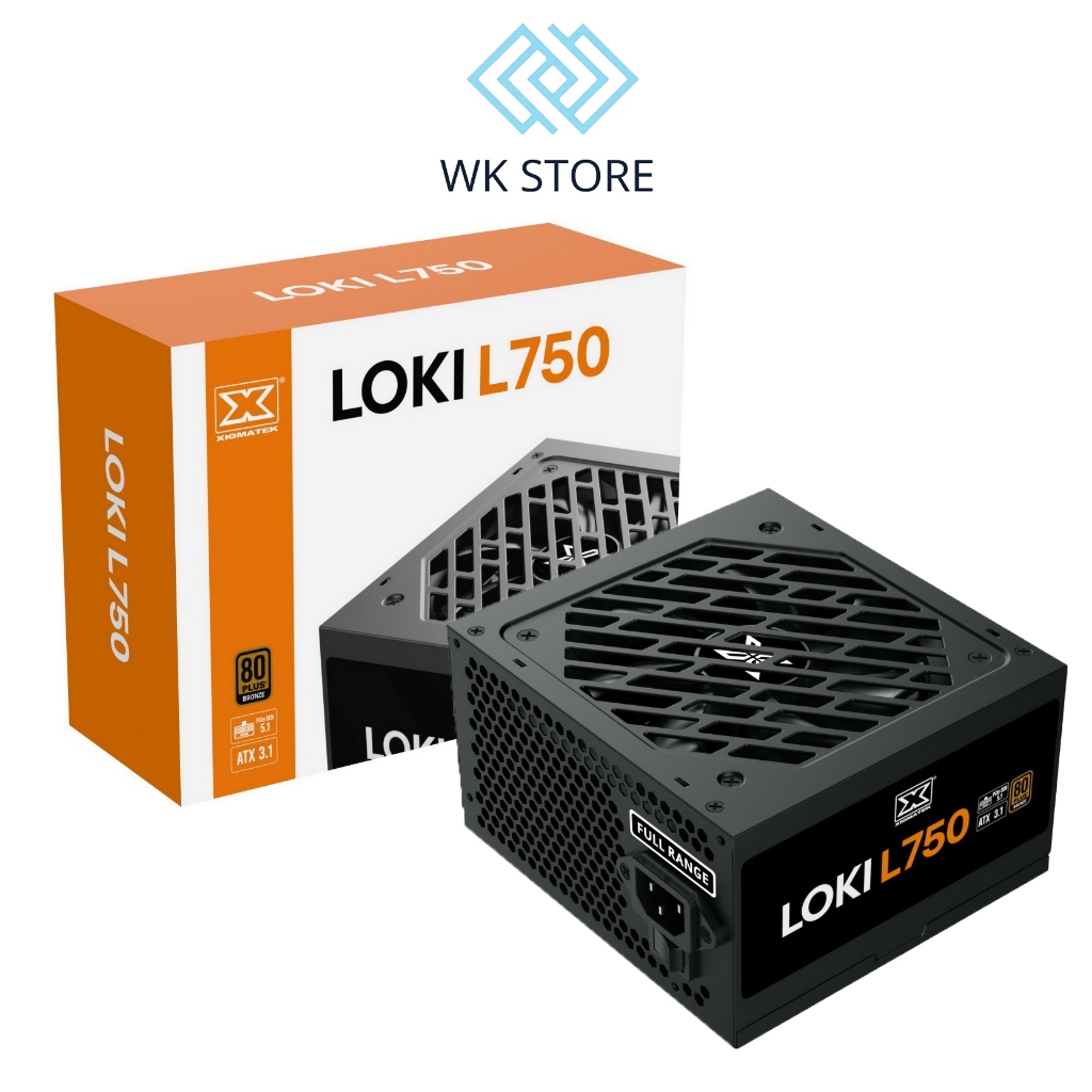 Nguồn Máy Tính Xigmatek Loki L750 | 750W | 80 Plus Bronze | PCIe 5.1 | Mới BH 36T