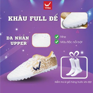 Giày Đá Bóng Wika Ultra 5 Chính Hãng Thích Hợp Sân Cỏ Nhân Tạo Da Nhăn Cao Cấp Đã Khâu Toàn Bộ Đế