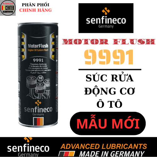 (Mẫu Mới) Súc rửa động cơ ô tô SENFINECO 9991 Motor Flush Engine Flush dung tích 443ml