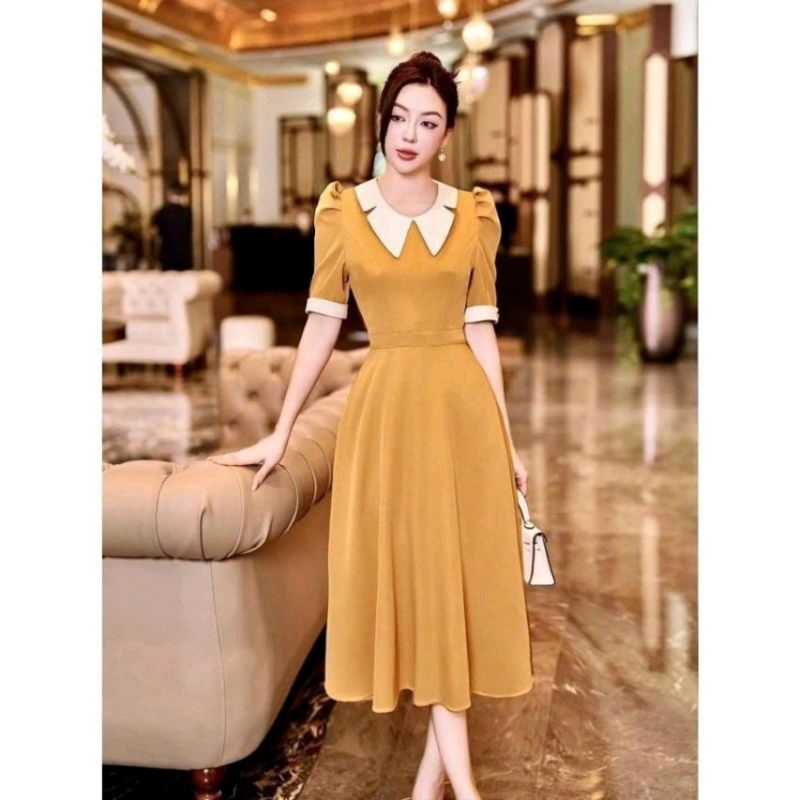 Đầm công sở cao cấp có túi