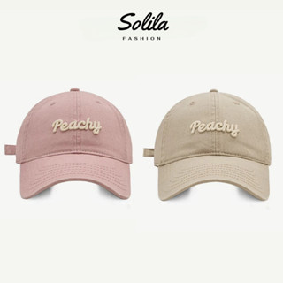 Mũ lưỡi trai nam nữ thêu chữ Peachy form cứng, nón lưỡi trai kiểu dáng basic đi học đi chơi siêu xinh dành cho nam nữ