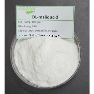 100g - 500g Bột Acid malic dùng trong thực phẩm (Axit malic)
