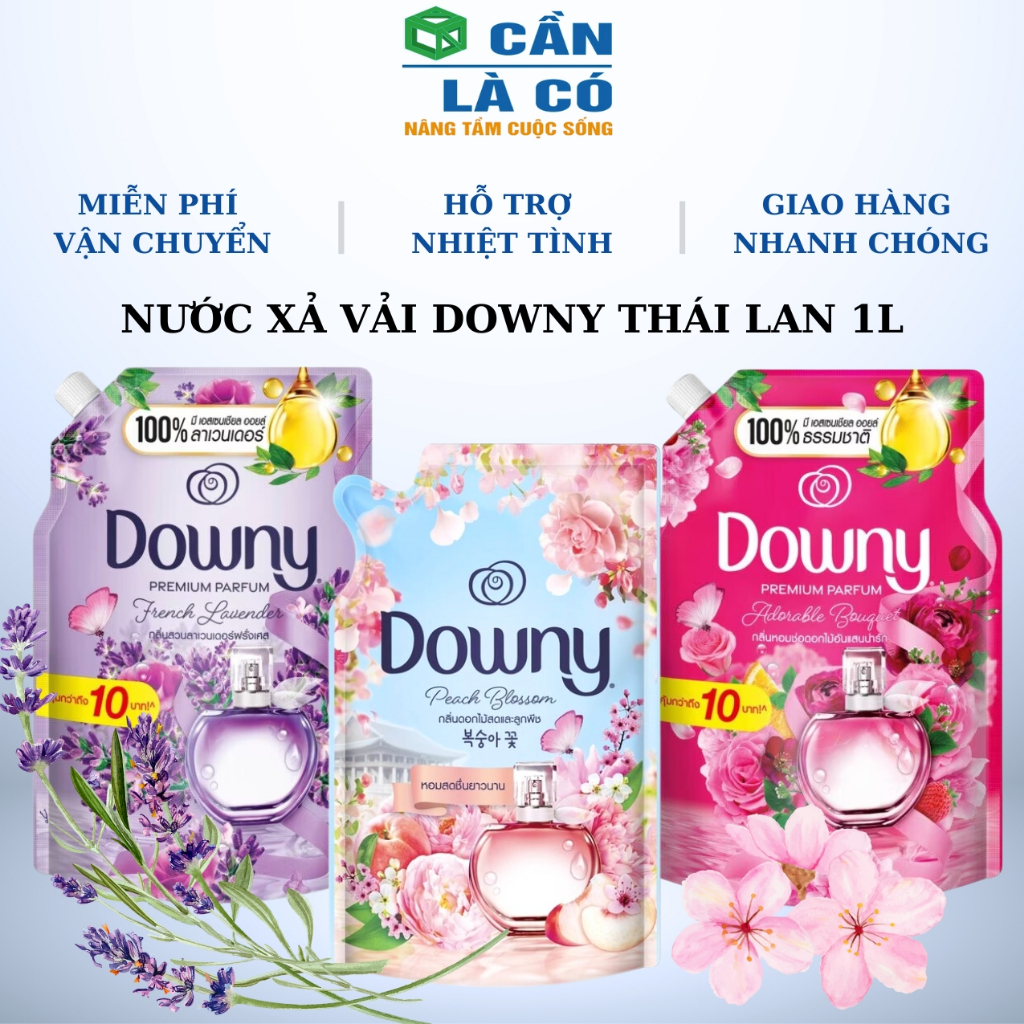 Nước Xả Vải Hương Nước Hoa Downy Thái Lan 1000ml Đậm Đặc