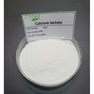 100g bột Calcium Lactate (Canxi lactat) thực phẩm