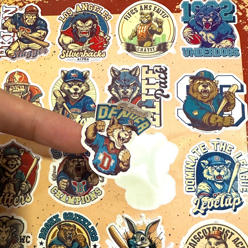 Bộ 20 - 40 sticker old school, chống thấm nước