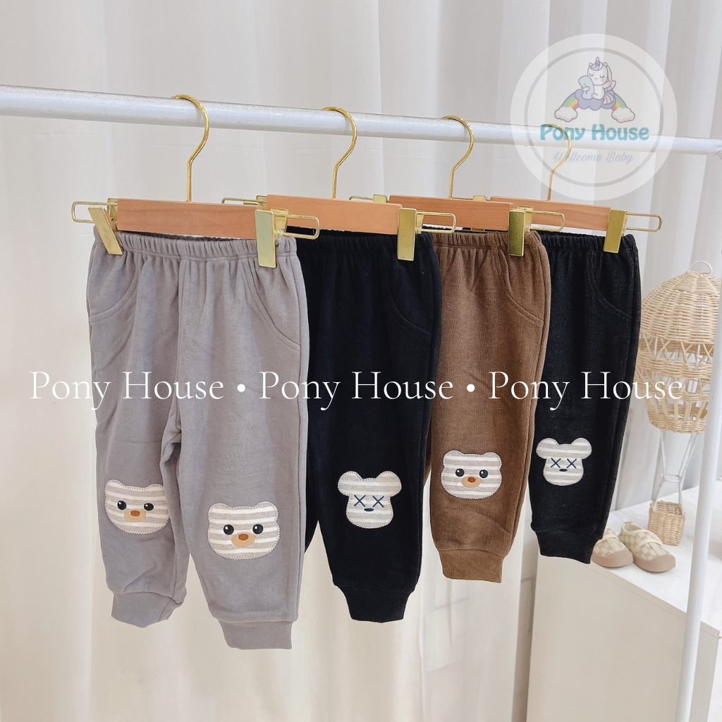 Quần Dài Dokma Nỉ Nhung bo gấu cho bé thu đông Size 6-9M đến 2-3Y