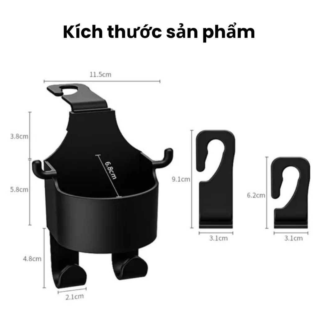 Giá Đỡ Ly Cốc Treo Xe Ô Tô, Giá Đựng Cốc Đa Năng Kiêm Móc Treo & Đỡ Điện Thoại Tiện Lợi | BigBuy360 - bigbuy360.vn