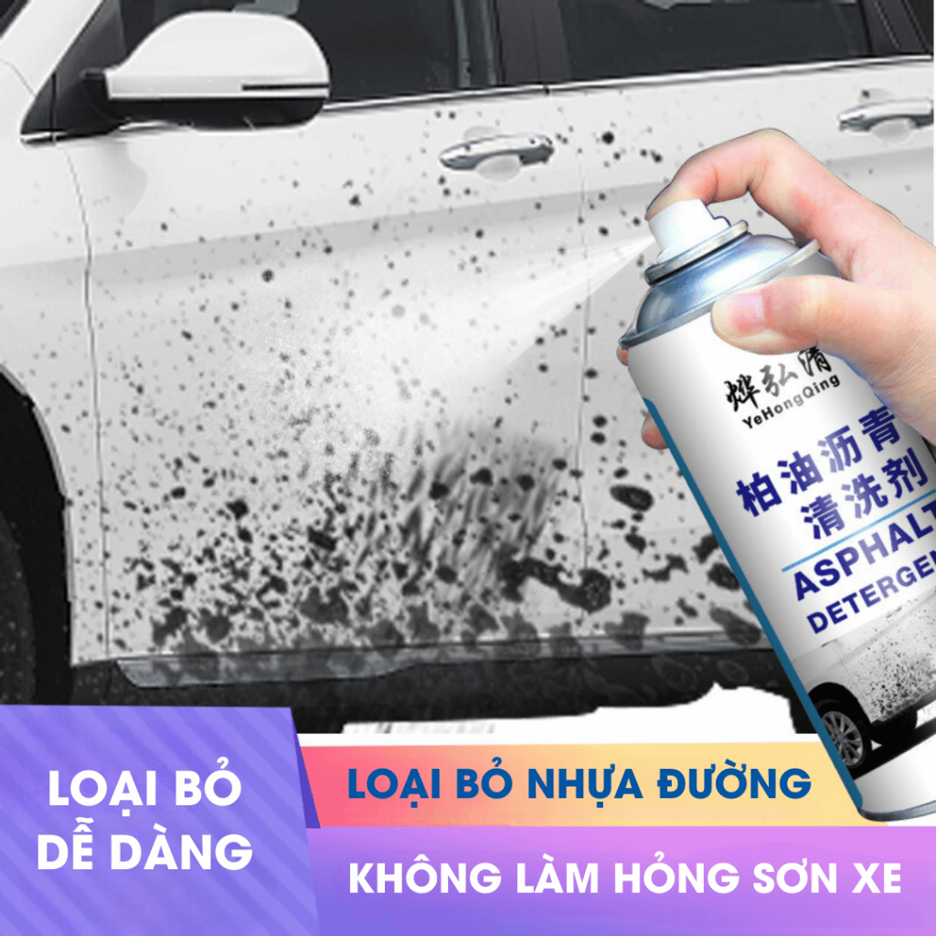 Bình Xịt Tẩy Vết Nhựa Đường - Vết Sơn - Vết Bẩn Bám Trên Ô Tô Chất Tẩy Rửa Khử Nhiễm Cực Mạnh 450ml Ogi Home - BX07