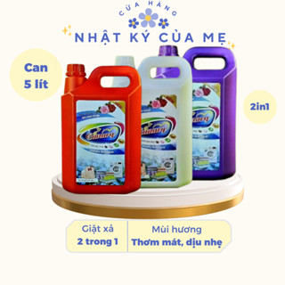  Nước giặt xả cao cấp siêu bền màu 2 trong 1 CANARY 5 LÍT Hương thơm dịu Phù hợp cả giặt máy và giặt tay 