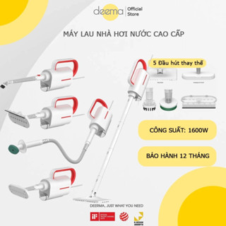 Máy lau nhà hơi nước nóng Deerma ZQ600,máy lau sàn thông minh, máy vệ sinh nhà cửa đa năng 5in1