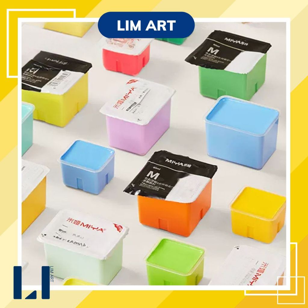 Màu goauche dạng thạch 30ml viên lẻ - Màu thạch Himi Gouache