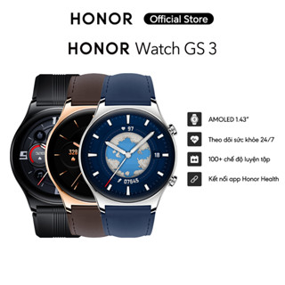 Đồng hồ thông minh HONOR Watch GS 3 | Màn hình 1.43" AMOLED | Nghe nhạc với bộ nhớ 4GB | Theo dõi nhịp tim 24/7