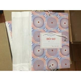 Combo 5  Bìa file 3 dây giấy gáy 10cm - Cặp 3 dây giấy gáy 10cm dùng lưu trữ tài liệu