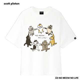 Áo thun No Meow No Life - Chất liệu cotton dày dặn đứng form của Scott Platon