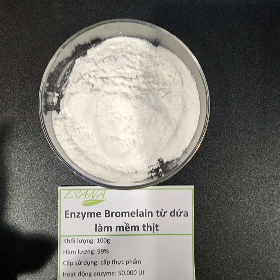 100g Enzyme Bromelain 99% cấp thực phẩm chiết xuất từ ​​​​dứa làm mềm thịt