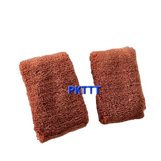 Túi 12 Len cột tóc bản to 4cm-5cm mã 035 (đen/màu)