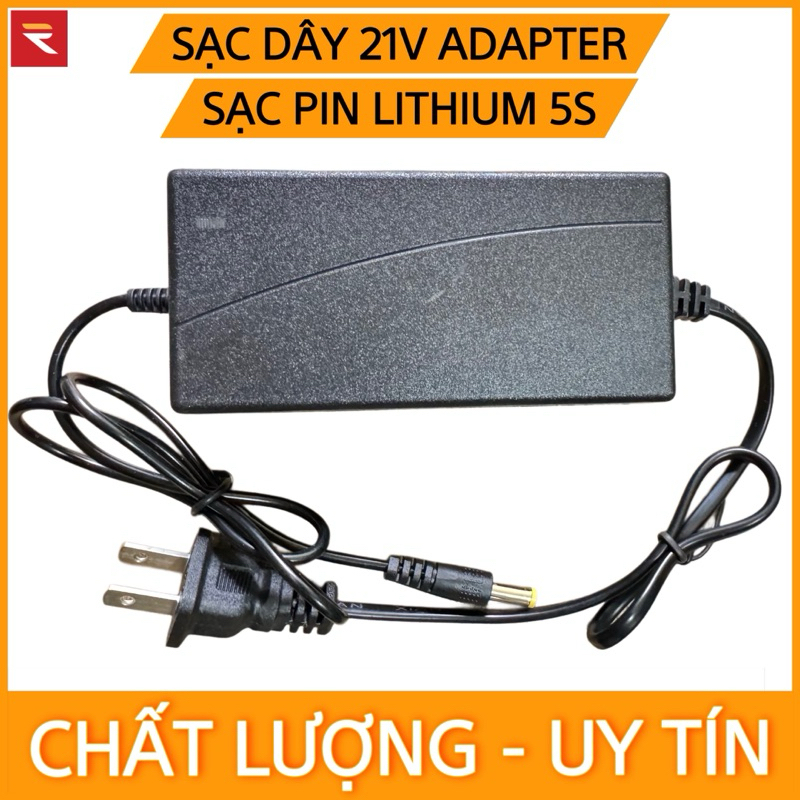 Sạc Dây 21V, sạc pin máy siết bu lông, máy khoan pin 21V ADAPTER