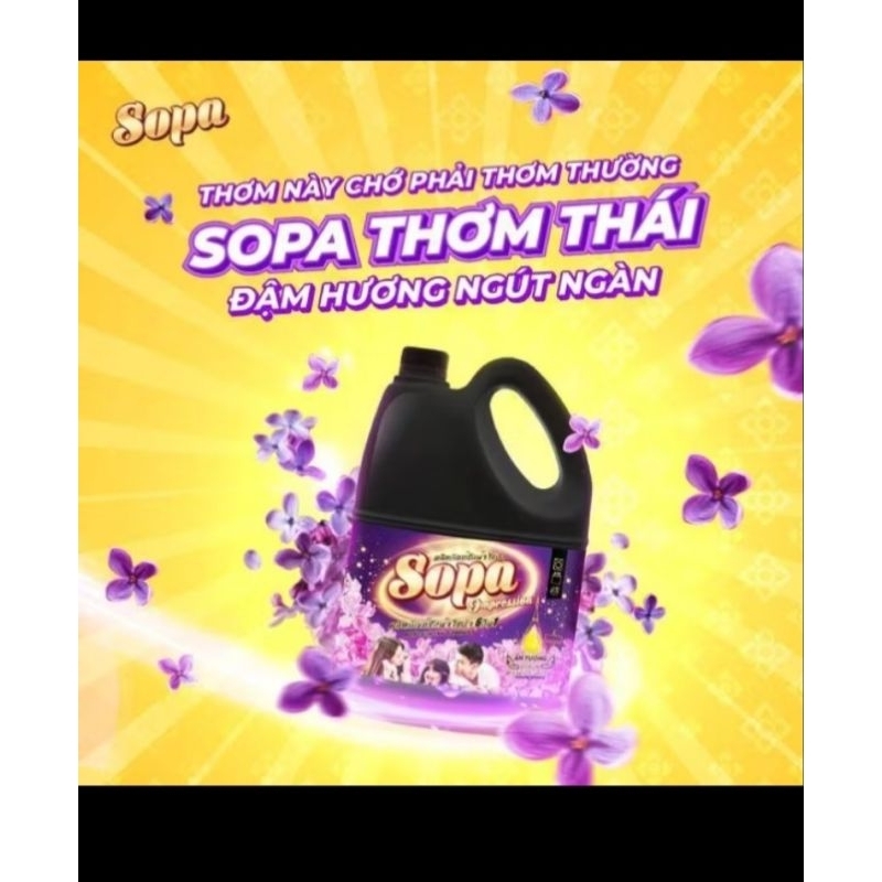 Nước giặt xả 6 trong 1 SOPA
