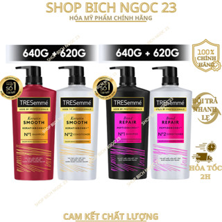 Combo Dầu Gội 640g + Dầu Xả 620g Tresemme Chính hãng