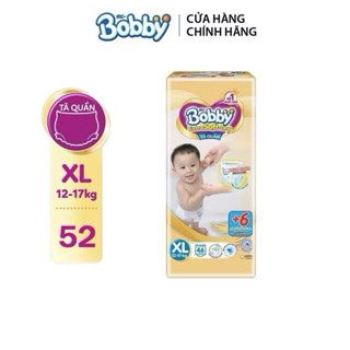 Tã quần Bobby cao cấp  EXTRA SOFT DRY siêu mềm L 52+2/XL46+6/XXL 42+2