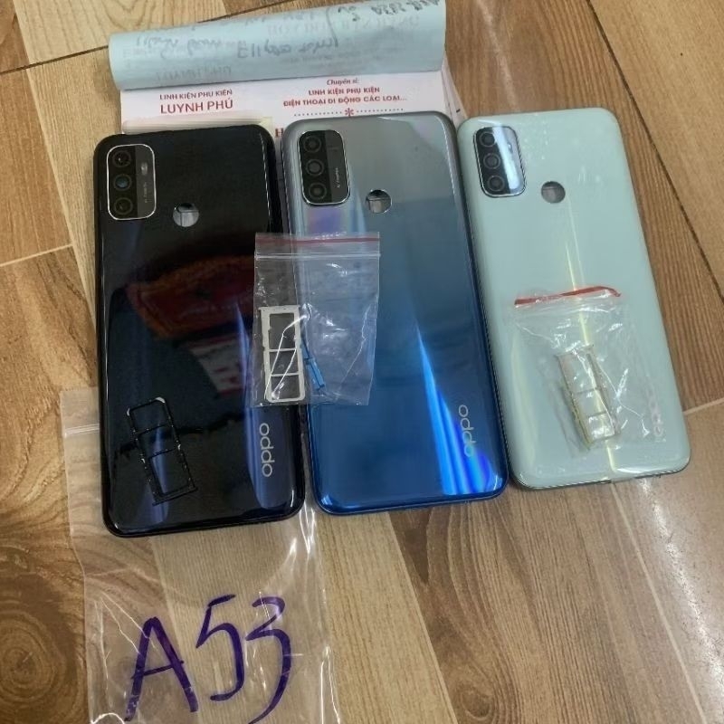 Vỏ oppo A53 2020 CPH2127 có khay sim khung sườn kính camera