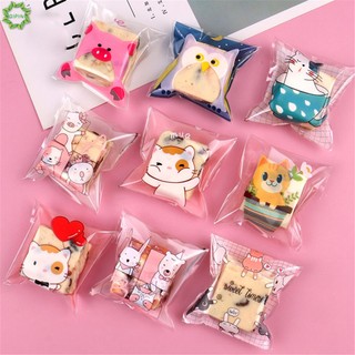 Túi dán đựng bánh dứa, bánh quy 10x10cm (100c)