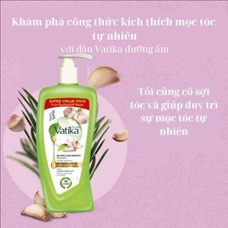 Hàng mới về -  Dầu gội Vatika chiết xuất tỏi 700ml