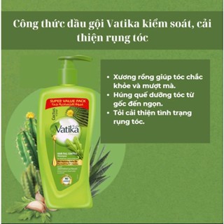 ( Mẫu Mới )Dầu gội Vatika kiểm soát tóc gãy rụng 700ml