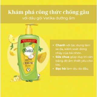 Hạn xa- Dầu gội Vatika chống gầu 700ml - Vatika Naturals Dandruff Gaurd Shampoo