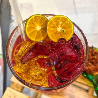 [M.TẮC.641407] • TẮC ĐƯỜNG PHÈN MẬT ONG 🐝 MIX HOA ATISO ĐỎ 🌺 (HIBISCUS ATISO) _ HỦ 400GR
