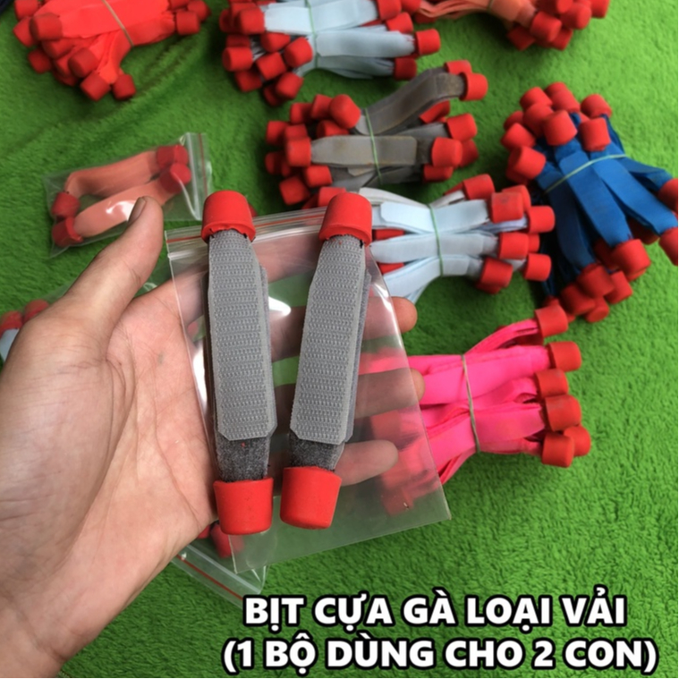 Bịt Cựa Gà Nòi, Gà Tre Loại Vải (1 Bộ Dùng Cho 2 Con)