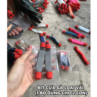 Bịt Cựa Gà Nòi, Gà Tre Loại Vải (1 Bộ Dùng Cho 2 Con)