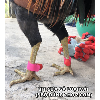 Bịt Cựa Gà Nòi, Gà Tre Loại Vải (1 Bộ Dùng Cho 2 Con)