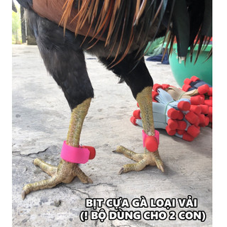 Bịt Cựa Gà Nòi, Gà Tre Loại Vải (1 Bộ Dùng Cho 2 Con)