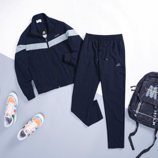 Bộ gió áo 2 lớp nam phối màu đẹp chất vải gió lụa quần ống xuông 1 lớp