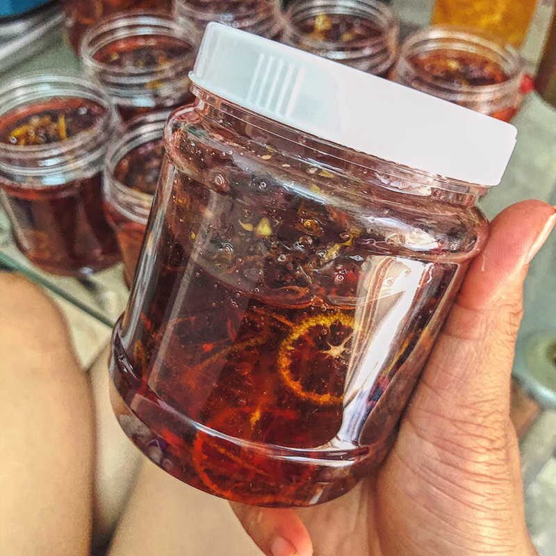 [M.TẮC.641407] • TẮC ĐƯỜNG PHÈN MẬT ONG 🐝 MIX HOA ATISO ĐỎ 🌺 (HIBISCUS ATISO) _ HỦ 400GR