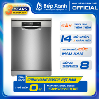 [DUY NHẤT 25.03 - VOUCHER 300.000Đ ] Máy Rửa Chén Độc Lập Bosch SMS8YCI01E Series 8 - Chính Hãng Bosch Việt Nam